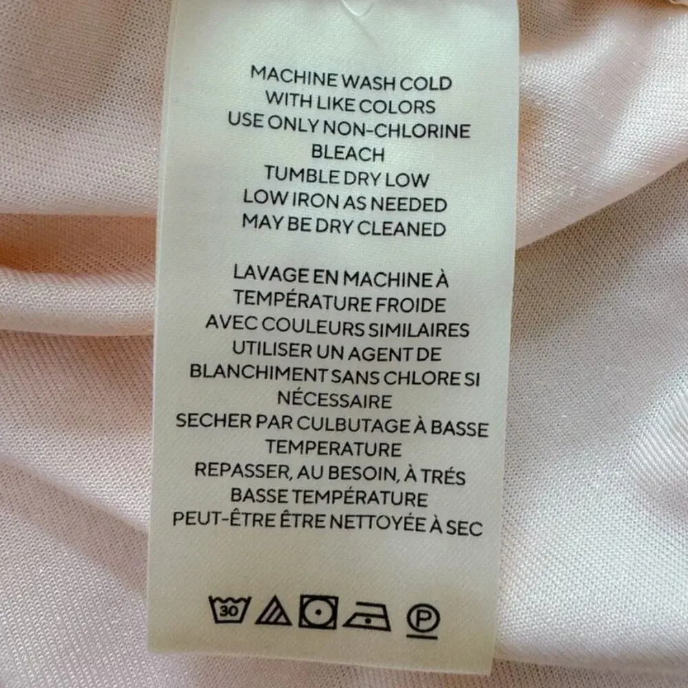 Free People Terese Puff Sleeve Velvet Top Blush Pink/Peach Size M NWOT